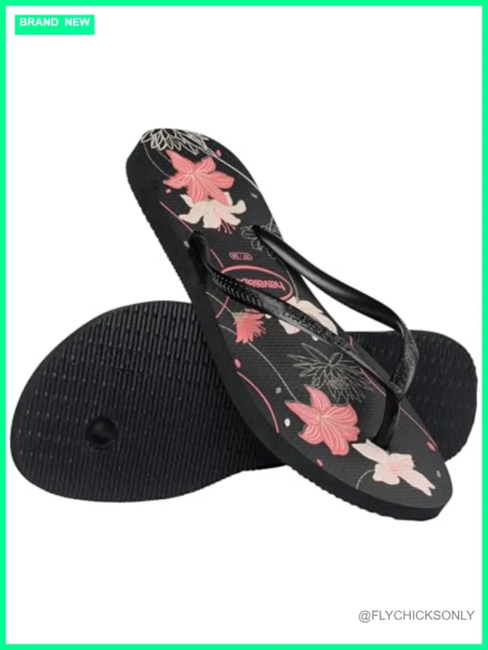 Slim Organic Flip Flop Sandals, Rubber Sole, Water Resistant, Slip On